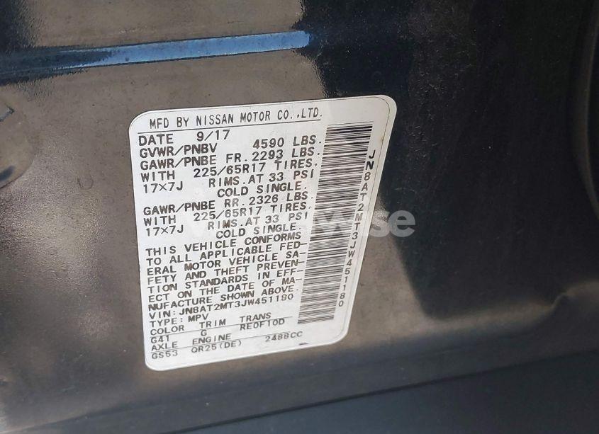 Photo 9 of 2018 Nissan Rogue S (VIN JN8AT2MT3JW451180)