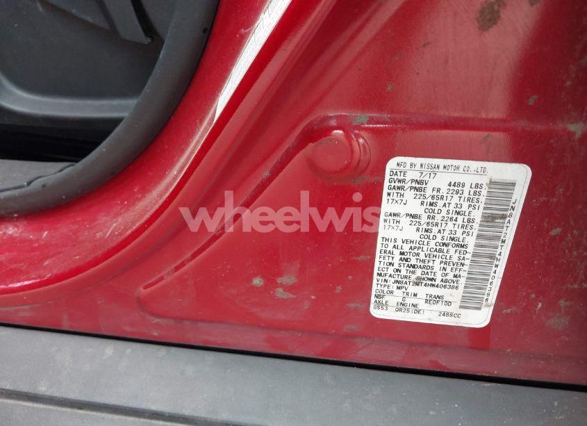 Photo 9 of 2017 Nissan Rogue S (VIN JN8AT2MT4HW406386)