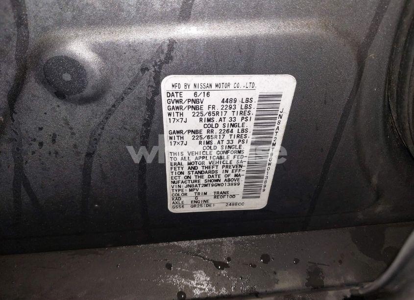 Photo 9 of 2016 Nissan Rogue S (VIN JN8AT2MT9GW013899)