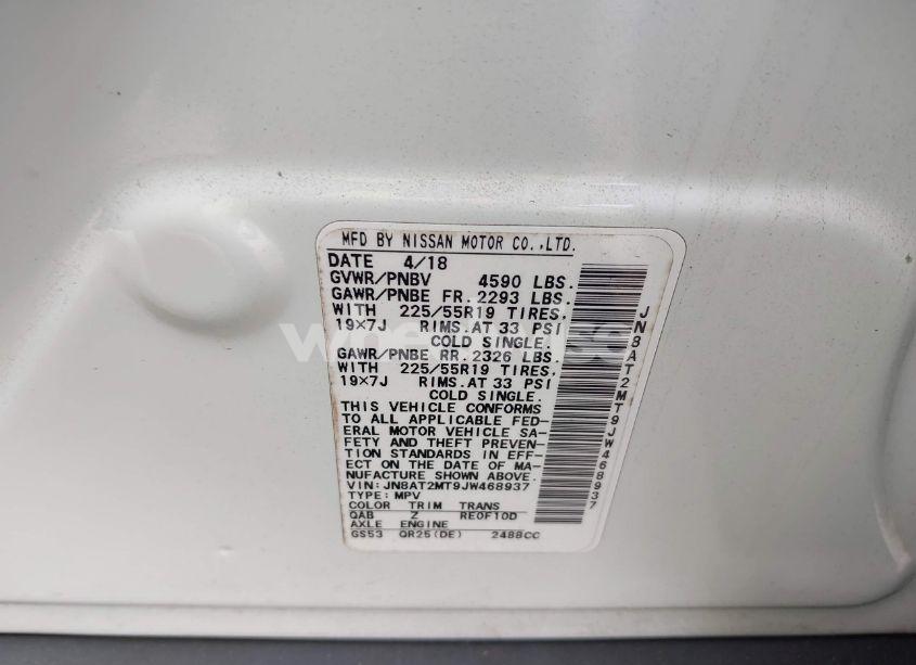 Photo 9 of 2018 Nissan Rogue SL (VIN JN8AT2MT9JW468937)