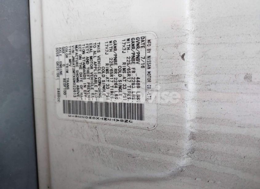 Photo 9 of 2016 Nissan Rogue S (VIN JN8AT2MTXGW022613)