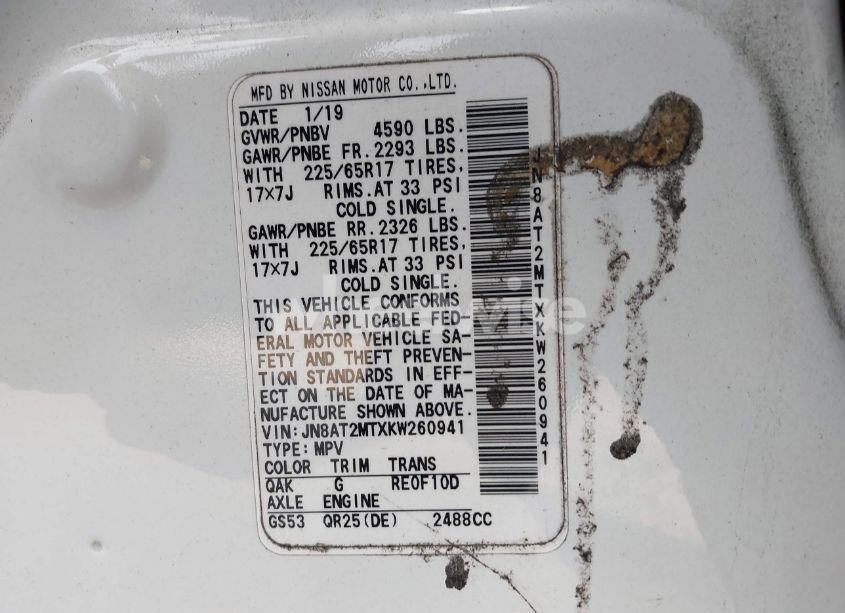 Photo 9 of 2019 Nissan Rogue SV (VIN JN8AT2MTXKW260941)