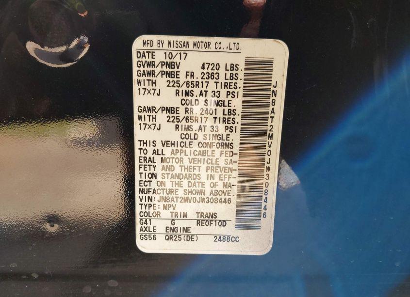 Photo 9 of 2018 Nissan Rogue SV (VIN JN8AT2MV0JW308446)