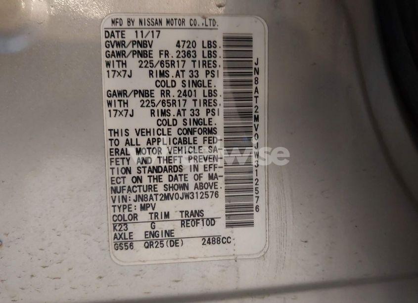 Photo 9 of 2018 Nissan Rogue S (VIN JN8AT2MV0JW312576)