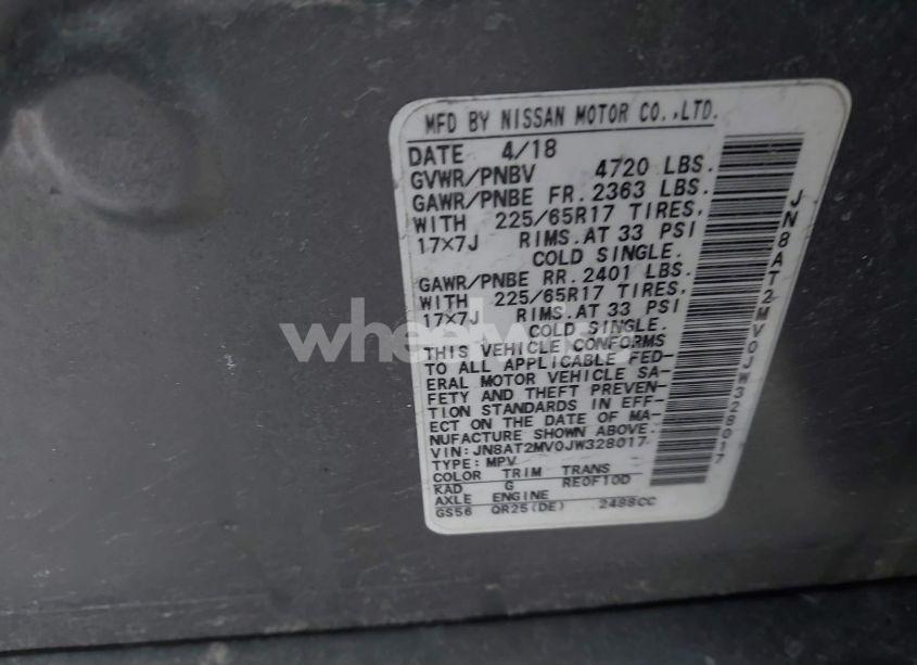 Photo 9 of 2018 Nissan Rogue S (VIN JN8AT2MV0JW328017)