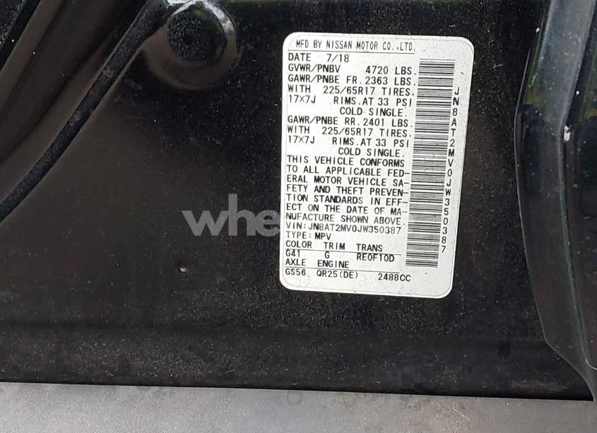 Photo 9 of 2018 Nissan Rogue SV (VIN JN8AT2MV0JW350387)