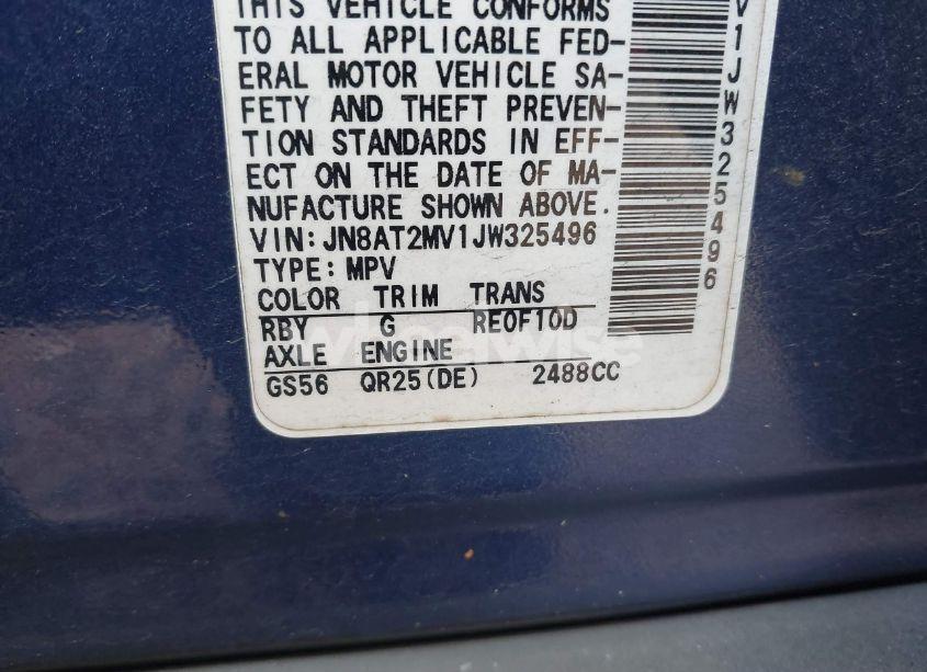 Photo 9 of 2018 Nissan Rogue SV (VIN JN8AT2MV1JW325496)