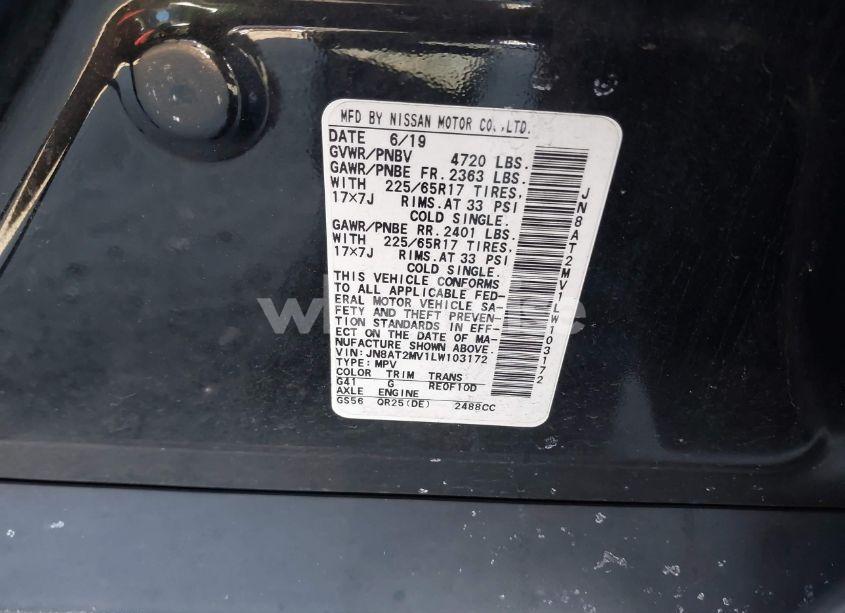 Photo 9 of 2020 Nissan Rogue SV INTELLIGENT AWD (VIN JN8AT2MV1LW103172)