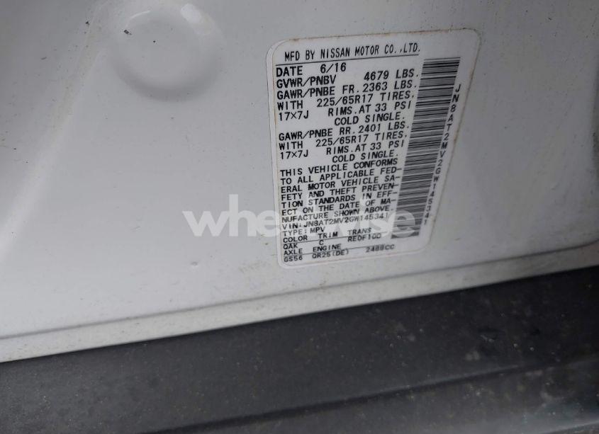 Photo 9 of 2016 Nissan Rogue S (VIN JN8AT2MV2GW145341)