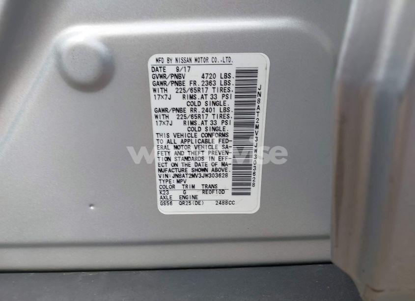 Photo 9 of 2018 Nissan Rogue SV (VIN JN8AT2MV3JW303628)