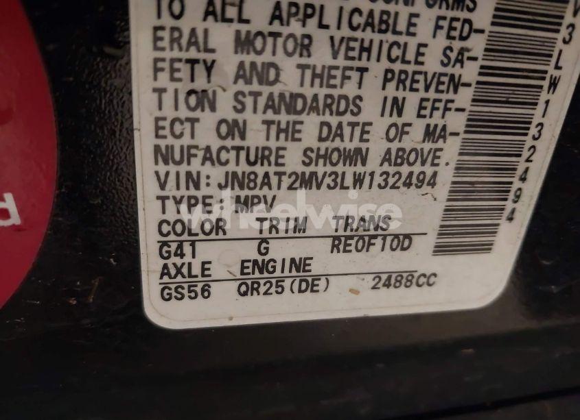 Photo 9 of 2020 Nissan Rogue SV INTELLIGENT AWD (VIN JN8AT2MV3LW132494)