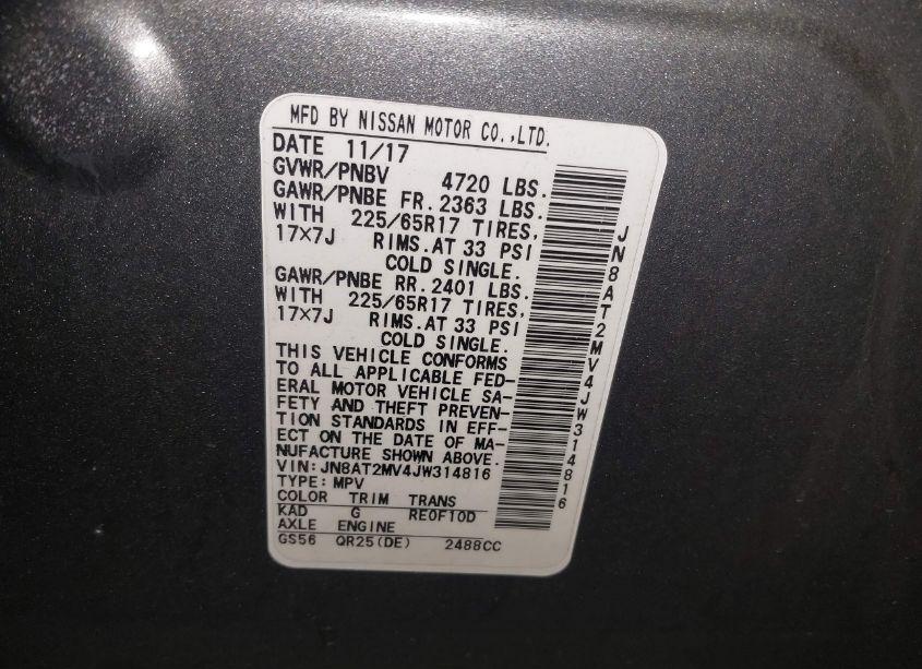 Photo 9 of 2018 Nissan Rogue S (VIN JN8AT2MV4JW314816)