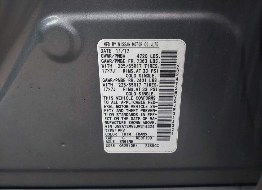 Photo 9 of 2018 Nissan Rogue S (VIN JN8AT2MV5JW314324)