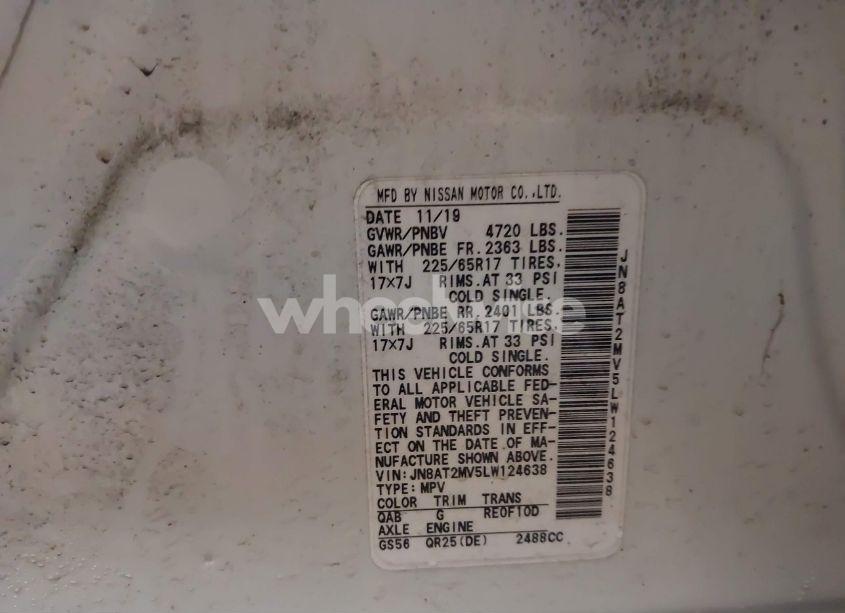 Photo 9 of 2020 Nissan Rogue SV INTELLIGENT AWD (VIN JN8AT2MV5LW124638)