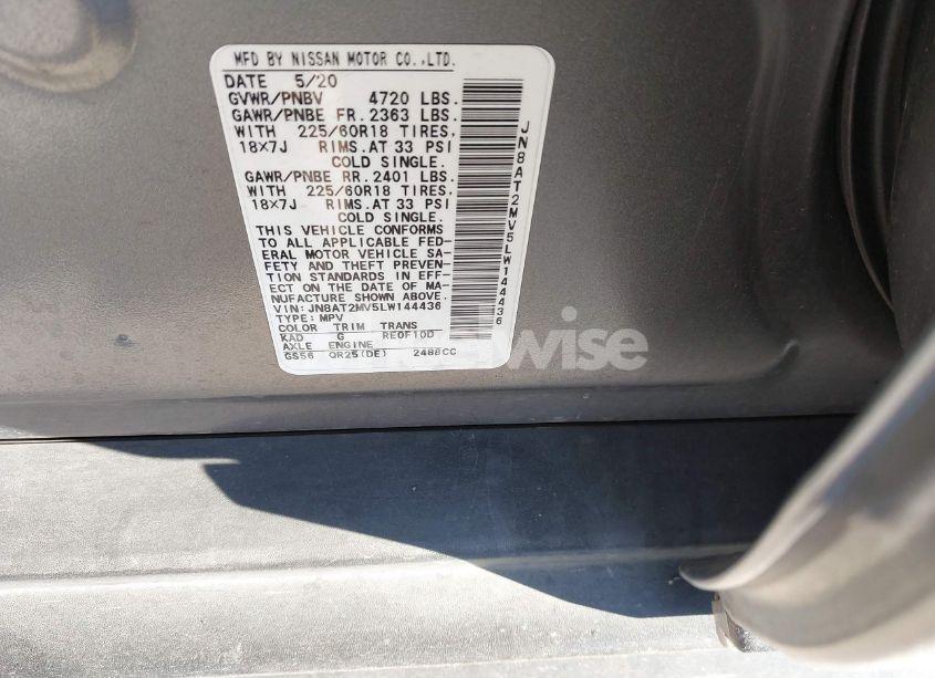 Photo 9 of 2020 Nissan Rogue SV INTELLIGENT AWD (VIN JN8AT2MV5LW144436)