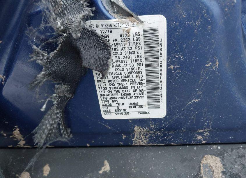 Photo 9 of 2020 Nissan Rogue SV INTELLIGENT AWD (VIN JN8AT2MV6LW133526)