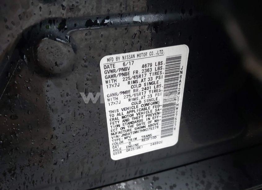 Photo 9 of 2017 Nissan Rogue S (VIN JN8AT2MV7HW275276)