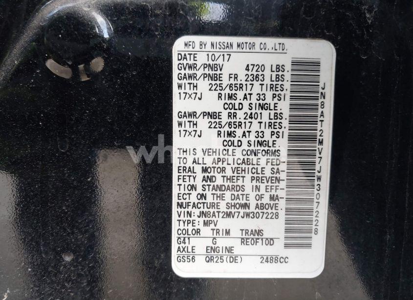 Photo 9 of 2018 Nissan Rogue S (VIN JN8AT2MV7JW307228)