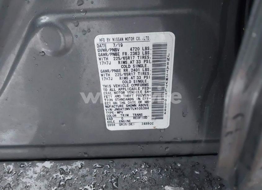 Photo 9 of 2020 Nissan Rogue SV INTELLIGENT AWD (VIN JN8AT2MV7LW105394)