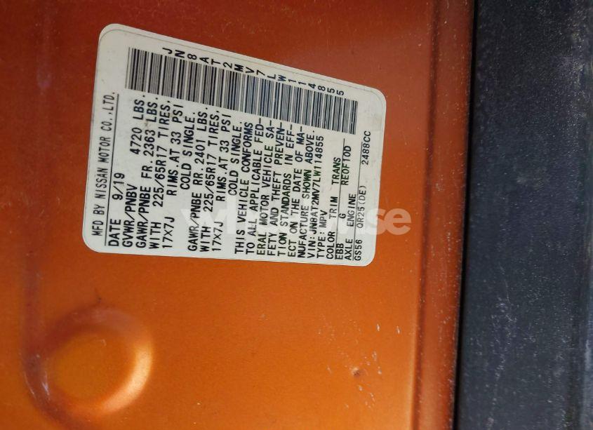 Photo 9 of 2020 Nissan Rogue SV INTELLIGENT AWD (VIN JN8AT2MV7LW114855)