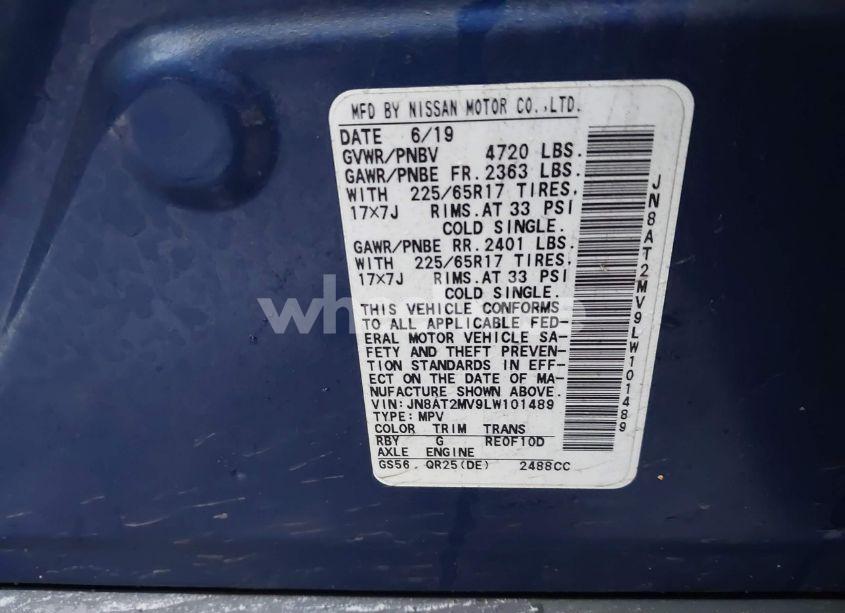 Photo 9 of 2020 Nissan Rogue S INTELLIGENT AWD (VIN JN8AT2MV9LW101489)