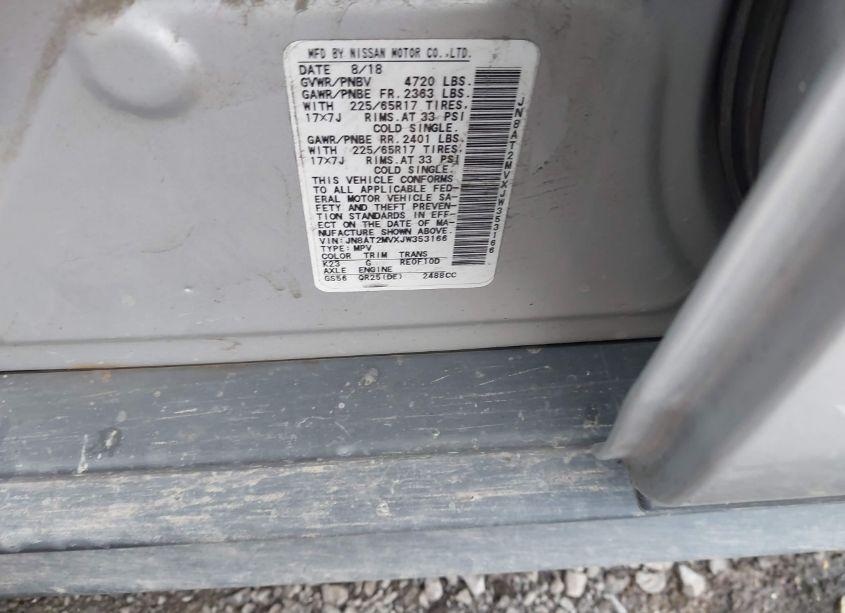 Photo 9 of 2018 Nissan Rogue SV (VIN JN8AT2MVXJW353166)