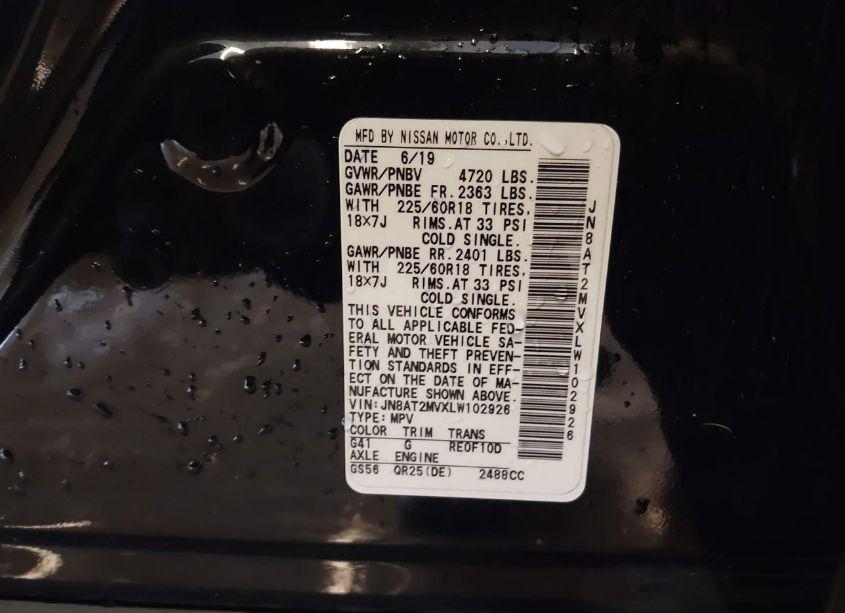 Photo 9 of 2020 Nissan Rogue SV INTELLIGENT AWD (VIN JN8AT2MVXLW102926)