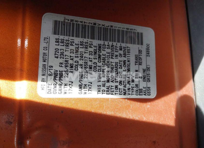 Photo 9 of 2020 Nissan Rogue SV INTELLIGENT AWD (VIN JN8AT2MVXLW111657)