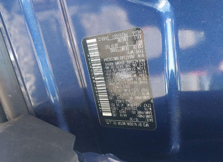 Photo 9 of 2021 Nissan Rogue S INTELLIGENT AWD (VIN JN8AT3AB1MW208344)