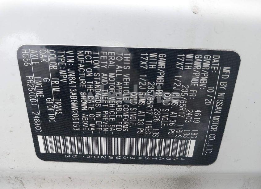 Photo 9 of 2021 Nissan Rogue S INTELLIGENT AWD (VIN JN8AT3AB6MW206153)