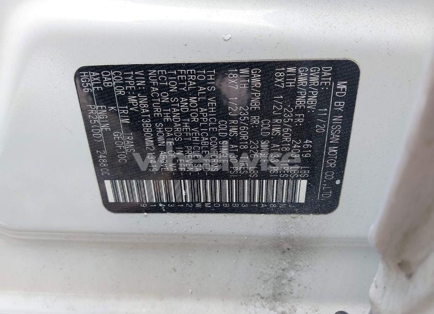 Photo 9 of 2021 Nissan Rogue SV INTELLIGENT AWD (VIN JN8AT3BB0MW213419)