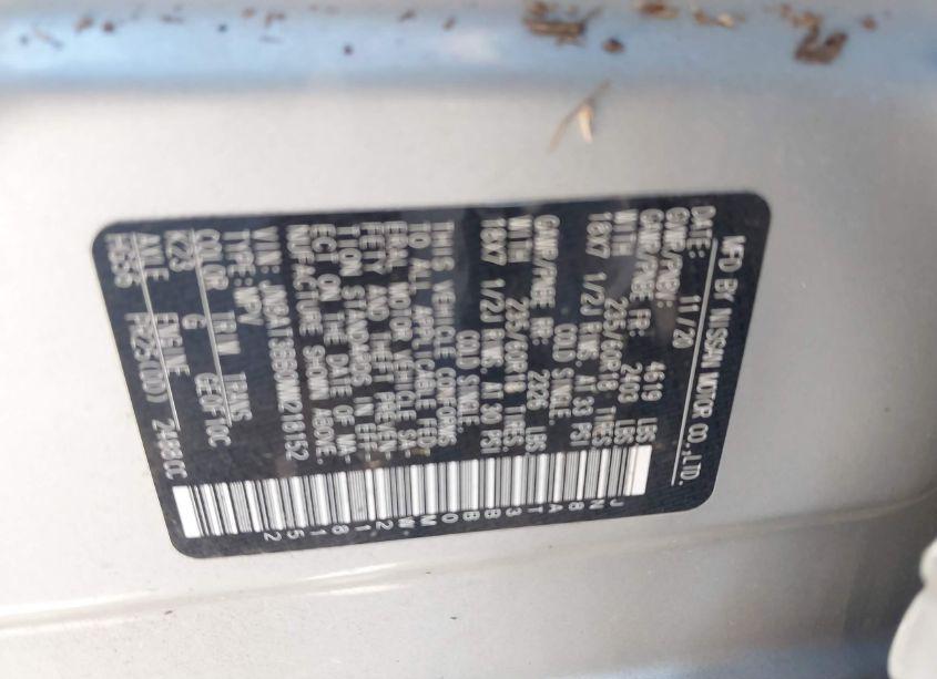 Photo 9 of 2021 Nissan Rogue SV INTELLIGENT AWD (VIN JN8AT3BB0MW218152)