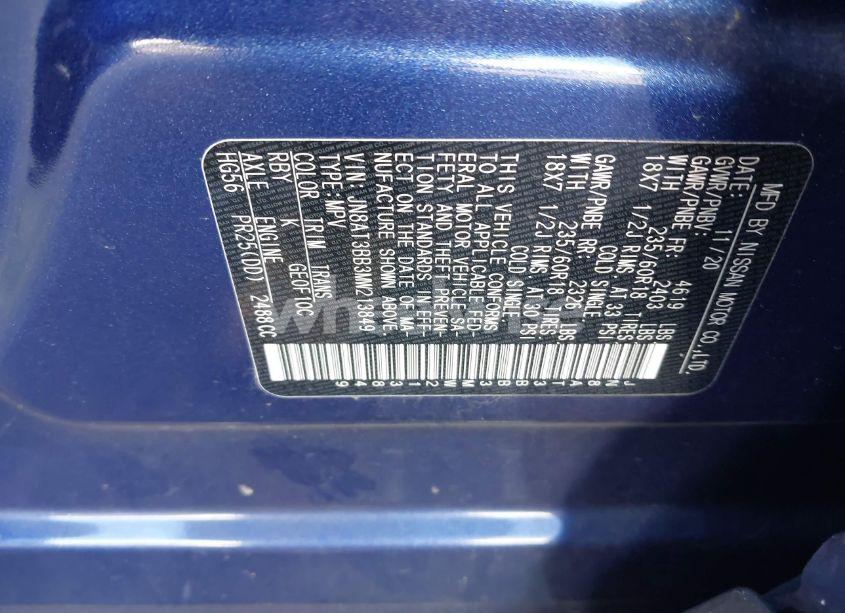 Photo 9 of 2021 Nissan Rogue SV INTELLIGENT AWD (VIN JN8AT3BB3MW213849)