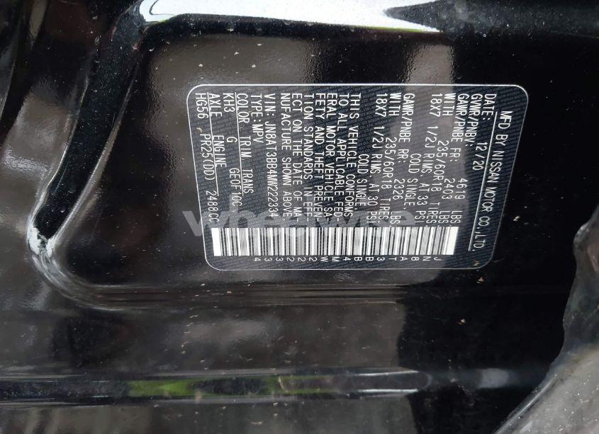 Photo 9 of 2021 Nissan Rogue SV INTELLIGENT AWD (VIN JN8AT3BB4MW222334)