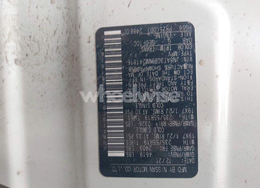 Photo 9 of 2021 Nissan Rogue SL INTELLIGENT AWD (VIN JN8AT3CB9MW241816)