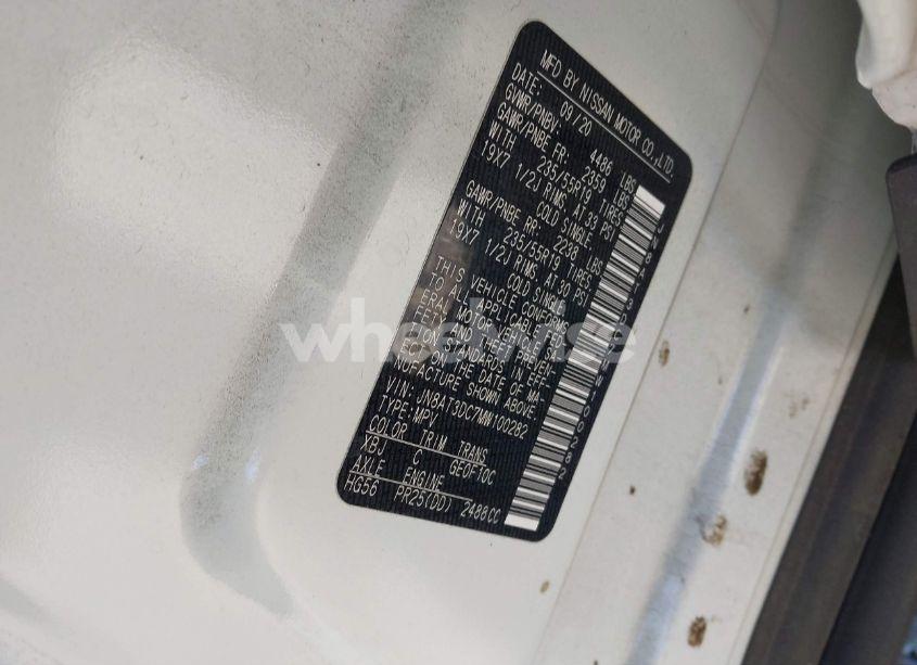 Photo 9 of 2021 Nissan Rogue PLATINUM FWD (VIN JN8AT3DC7MW100282)