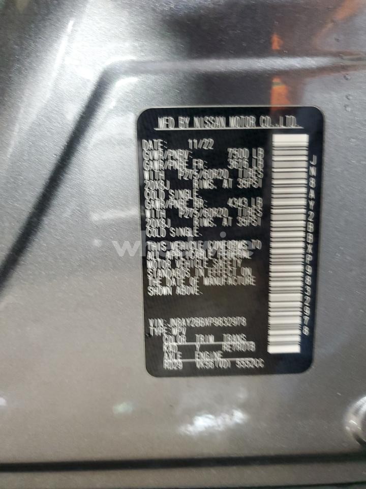 Photo 13 of 2023 NISSAN ARMADA SL (VIN JN8AY2CC9P9180507)