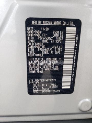 Photo 4 of 2021 NISSAN ARMADA PLATINUM (VIN JN8AY2DB1M9790371)