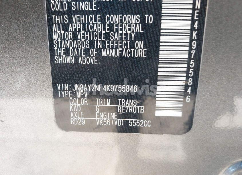 Photo 9 of 2019 Nissan Armada PLATINUM (VIN JN8AY2NE4K9755846)