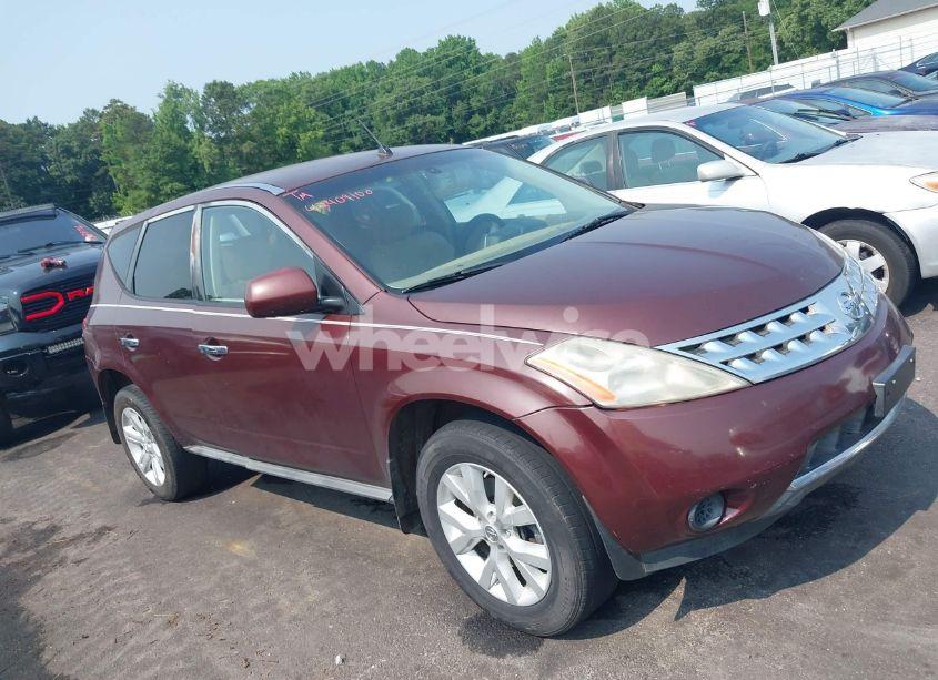 2007 Nissan Murano S (VIN JN8AZ08T67W500197) main photo