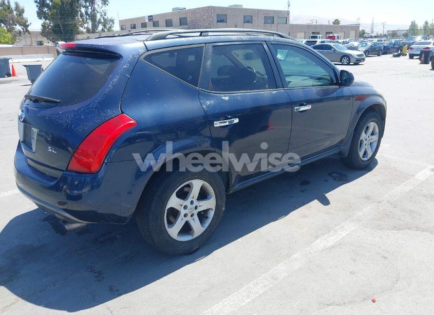 Photo 4 of 2005 Nissan Murano SL (VIN JN8AZ08T85W306767)