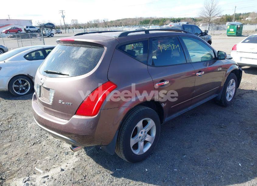 Photo 3 of 2004 Nissan Murano SL (VIN JN8AZ08W24W307566)