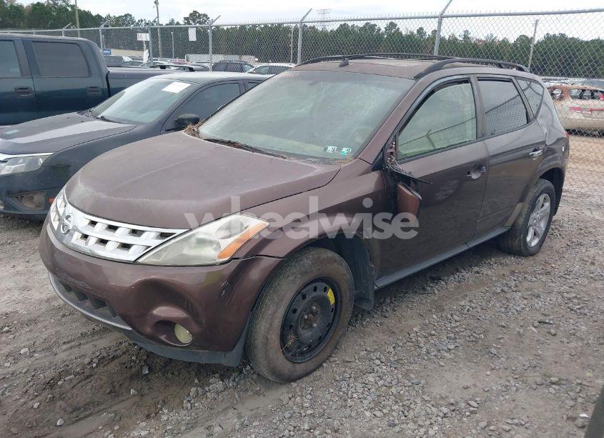2004 Nissan Murano SL (VIN JN8AZ08W94W327426) main photo