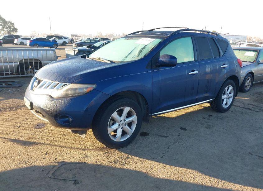2009 Nissan Murano SL (VIN JN8AZ18U39W001262) main photo