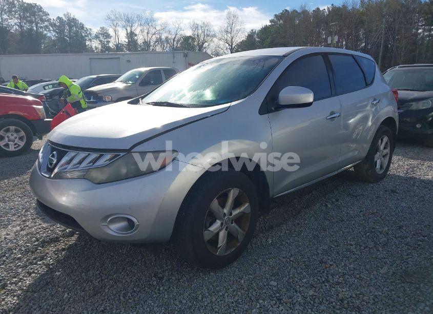 2009 Nissan Murano S (VIN JN8AZ18U99W104427) main photo