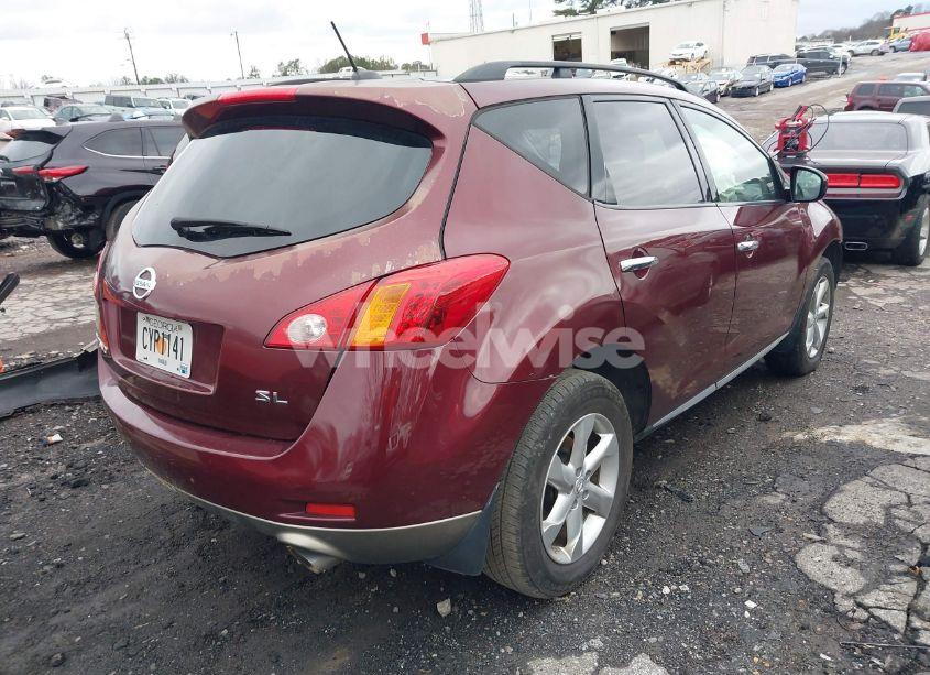 Photo 3 of 2009 Nissan Murano SL (VIN JN8AZ18UX9W008239)