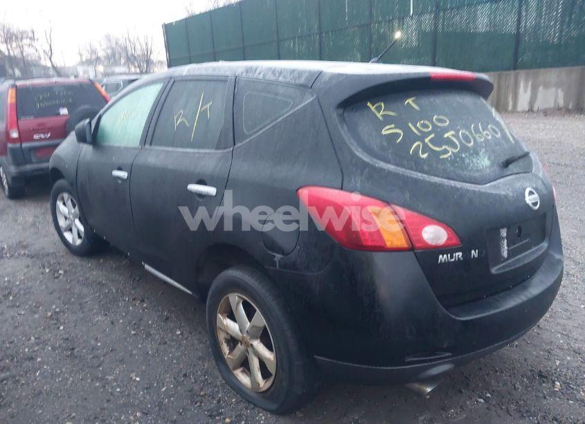 2009 Nissan Murano S (VIN JN8AZ18UX9W010654) main photo