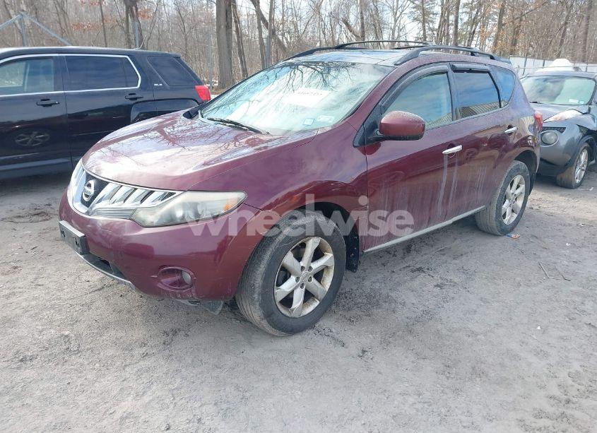 Photo 2 of 2009 Nissan Murano SL (VIN JN8AZ18W09W115222)