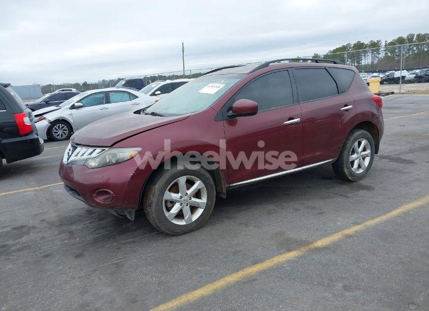 2009 Nissan Murano S (VIN JN8AZ18W49W116776) main photo