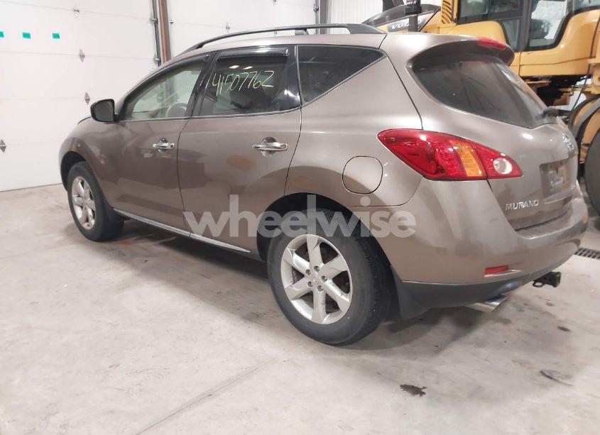 2009 Nissan Murano S (VIN JN8AZ18W69W143929) main photo